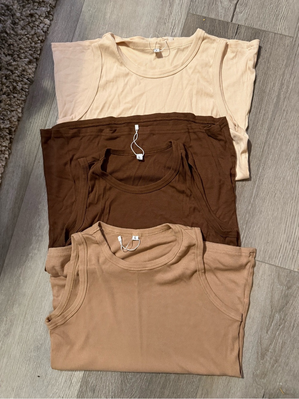 Bundle Women’s Ribbed Tank Top Pack — Neutral Shades